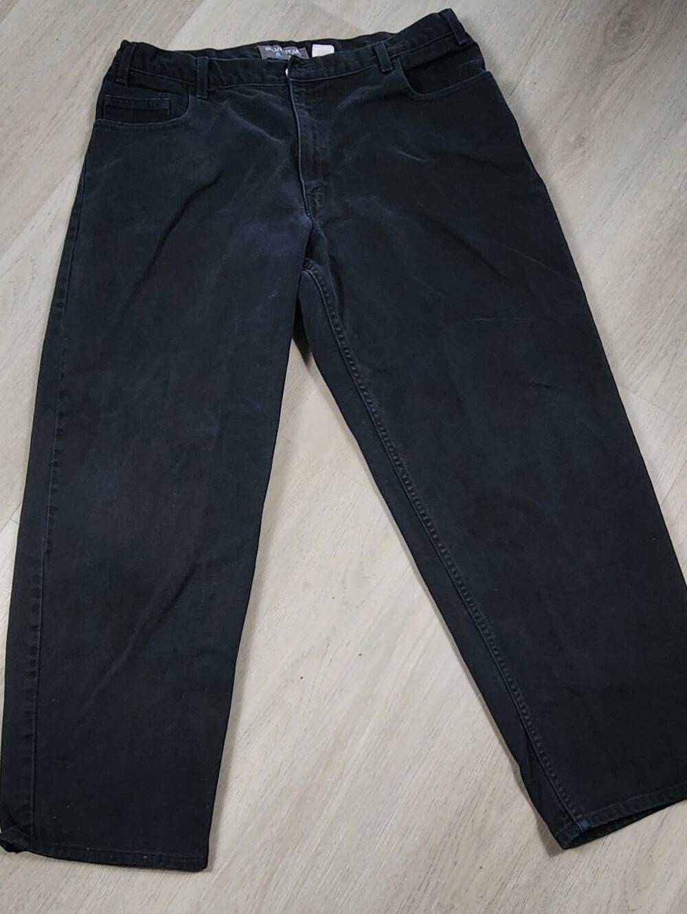Levis SilverTab Baggy Jeans Mens 40x30 Washed Black Vintage 90s Skater Denim